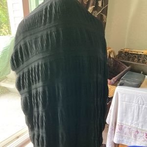 Floor length broomstick skirt